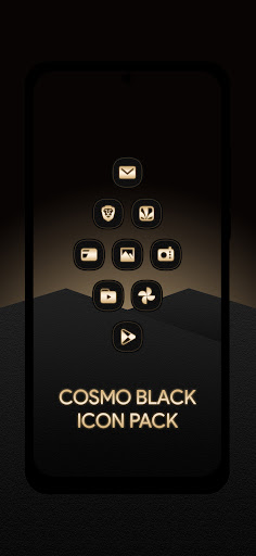 Cosmo Black Icon Pack Screen 2