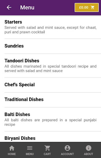 Masala Indian Takeaway Screen 2