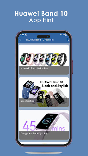 Huawei Band 10 App Hint