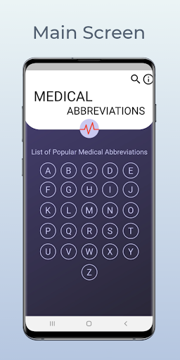 Android application Medical Abbreviations screenshort