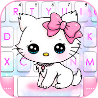 Тема для клавиатуры Shy Kitten