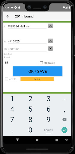 AE Inventory App Screen 3