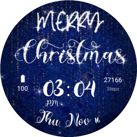 Merry Christmas Watch face Screenshot