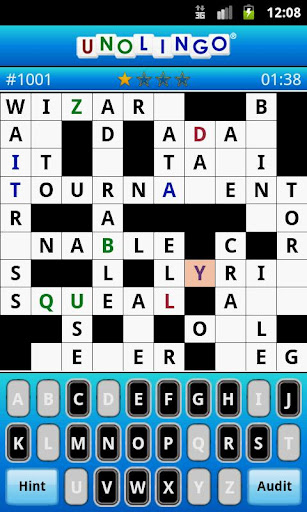 Android application Unolingo: No Clue Crosswords screenshort