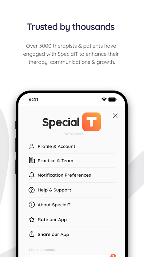 SpecialT for Therapists Screen 3
