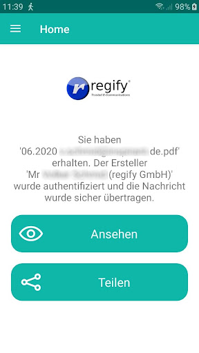 Android application regipay screenshort