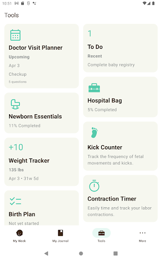 Screenshot of Pregnancy Tracker by Sprout