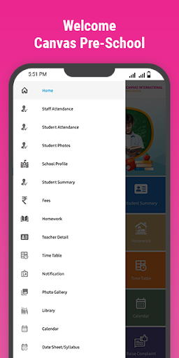Canvas School Screen 3