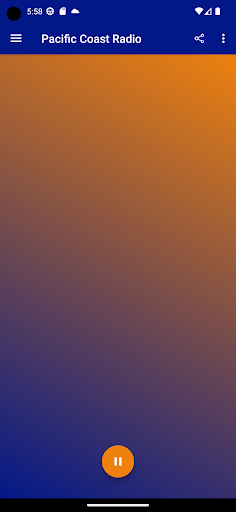 Android application Pacific Coast Radio screenshort