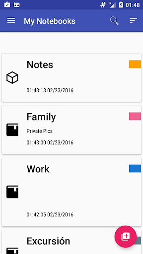 Android application Photo Notes app - Organizer screenshort
