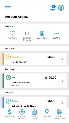 Android application Osage Nation Benefit Center screenshort
