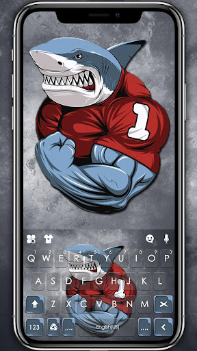 Android application Macho Shark Keyboard Theme screenshort