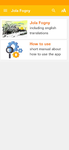 Android application Jola Fogny screenshort