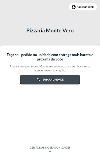 Android application Pizzaria Monte Vero screenshort