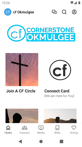Android application Cornerstone Okmulgee screenshort