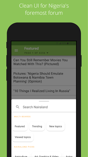 Android application Amebo (Nairaland) screenshort