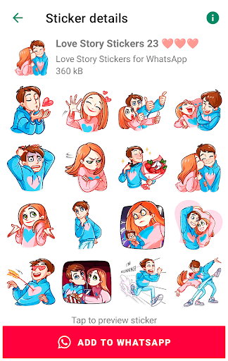 Love Story Stickers WASticker screenshot 18