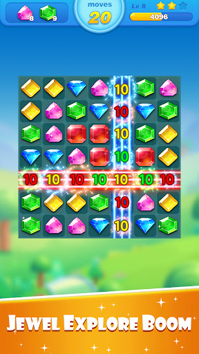 Android application Jewel Explore - Match 3 Games screenshort