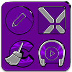 Cover Image of Tải xuống Purple Icon Pack  APK