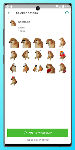 Cheems Stickers for WA Screen 2