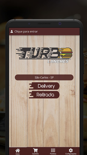 Android application Turbo Lanches screenshort