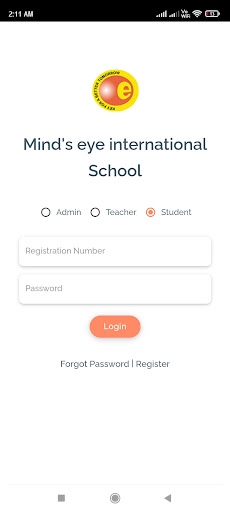Android application MINDS EYE INTERNATIONAL SCHOOL screenshort