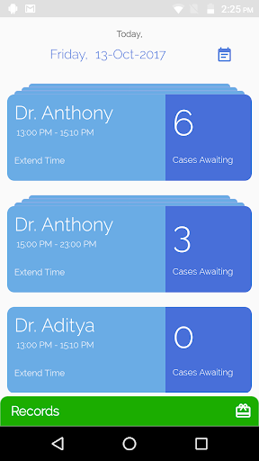 Android application PEN Clinic for Reception screenshort