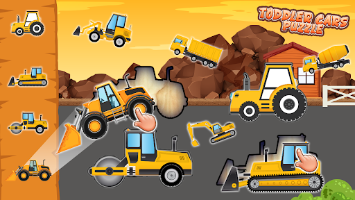 Android application Car Puzzle games for kids screenshort