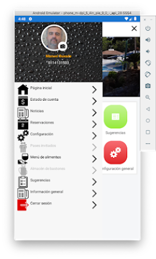 Android application The Reforma Athletic Club screenshort