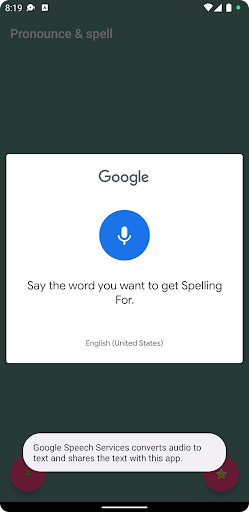P&S: Pronounce and Spell Screen 2