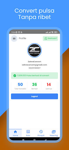 ZahraConvert - Convert Pulsa Screenshot 4 - AppWisp.com