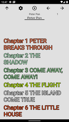 Book, Peter Pan Screen 3