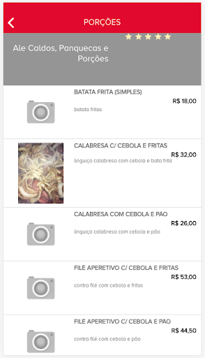 ALE Caldos, Panquecas e Porções