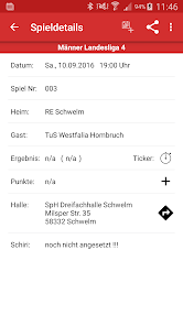 Screenshot 3 Rote Erde Schwelm Handball android