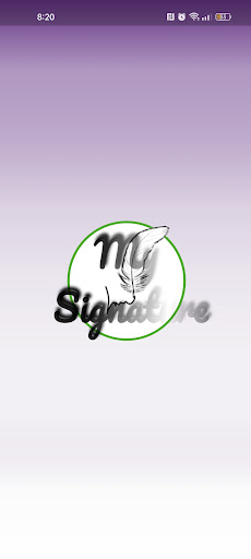 Android application My Signature screenshort