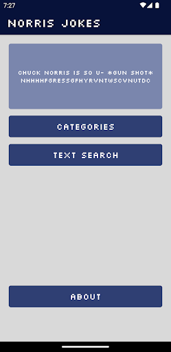 Android application Norris Jokes screenshort