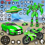 Spaceship Robot Bike Game 3d