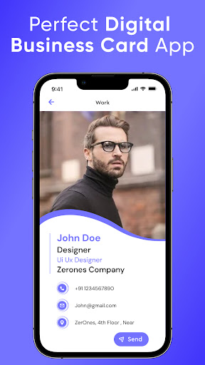 Android application vBiz - Digital Business Card screenshort