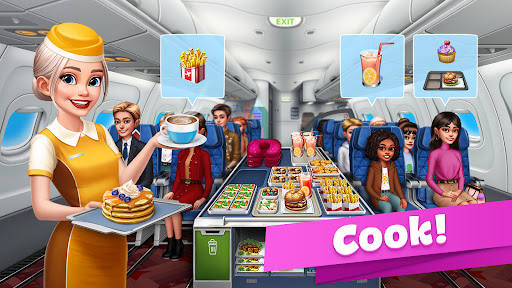Android application Airplane Chefs - Cooking Game screenshort