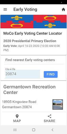 MoCo Voters App Screenshot 2 - AppWisp.com