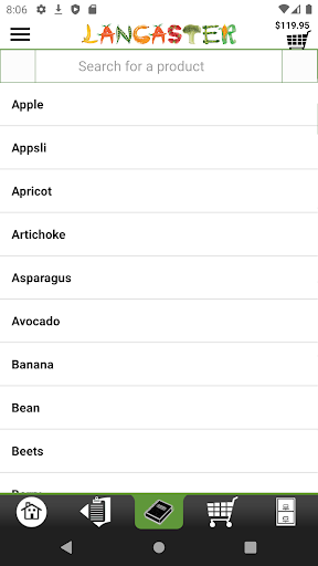 Lancaster Online Ordering Screen 3