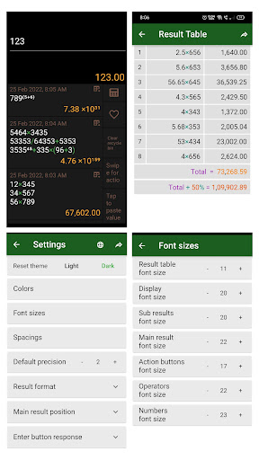 Multiline AI calculator Screen 3
