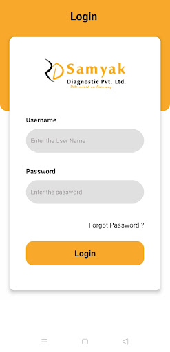 Android application Samyak Phlebotomist screenshort