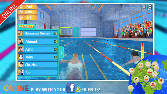 Swimming Contest Online : Water Marathon Race 1.2.5 screenshots 1