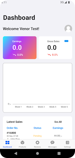 Android application BH Vendor screenshort