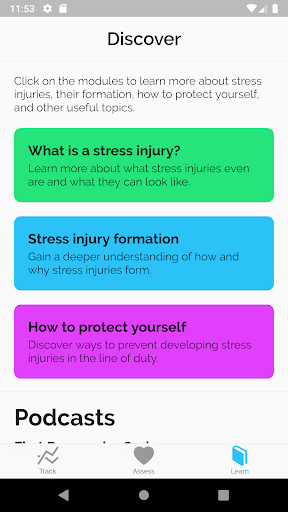 Android application First - First Responder Health screenshort