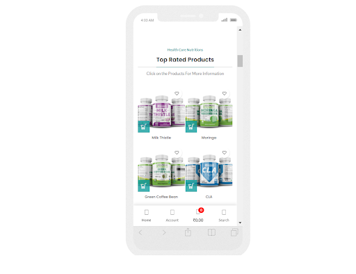 Android application KKHealthcarenutritions screenshort
