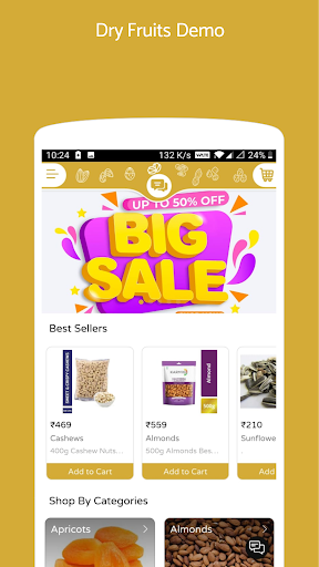 Dry Fruits Demo Screen 2