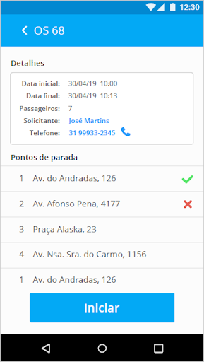 iTransport Leve Motorista Screen 2