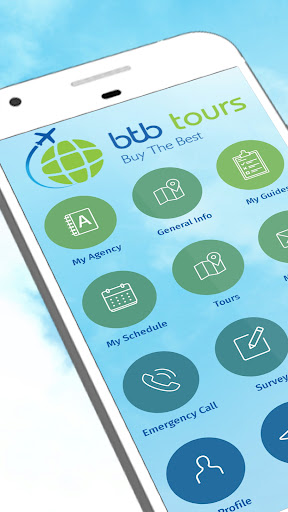 Android application BTB Tours screenshort